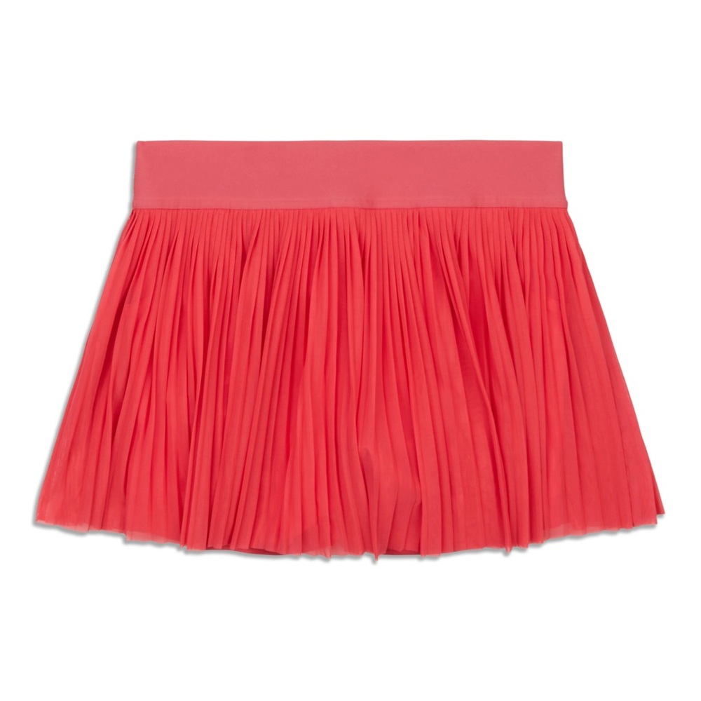 NWT Lululemon Mesh Pleats MR Mini Tennis Skirt size 4. Hot pink